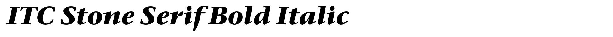 ITC Stone Serif Bold Italic image